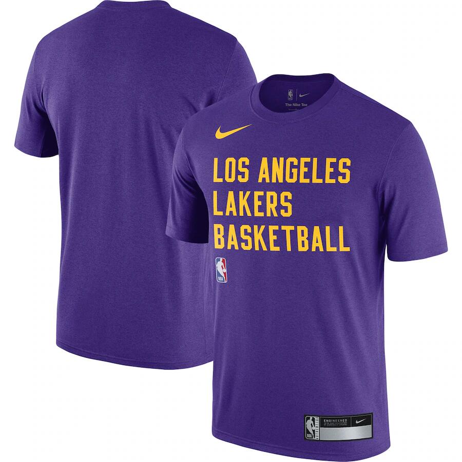 Men's Los Angeles Lakers Purple 2023/24 Sideline Legend Performance Practice T-Shirt Men's Los Angeles Lakers Purple 2023/24 Sideline Legend Performance Practice T-Shirt